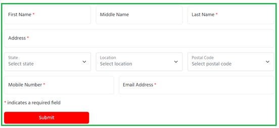 Booking New Connection Form